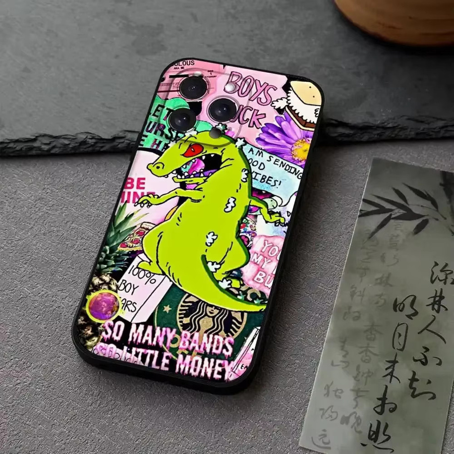 Reptar King Of The Monsters Handyhülle aus schwarzem Silikon für dein iPhone (verschiedene Modelle) - Bild 2