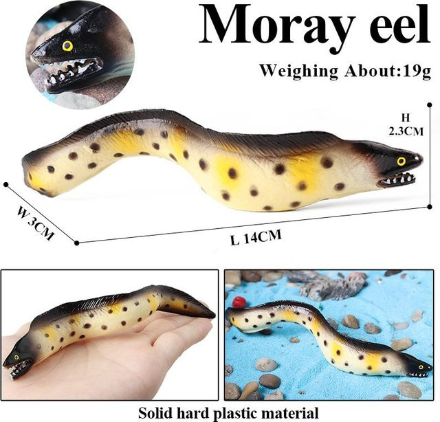 Oenux Unterwasser-Meeresbewohner Muräne Conger Modell Actionfiguren ab 3-6 Jahren - Bild 1