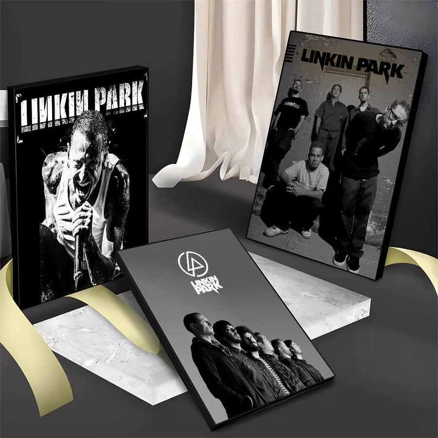 Bilibili Linkin Park Anime Poster als wasserfester Papieraufkleber zur Wanddekoration, B/H: 15,0 x 15,0 cm - Bild 3