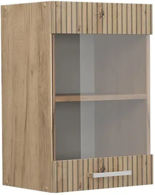 Vicco Küchenglasschrank R-Line Glashängeschrank Artisan-Eiche/Goldkraft Eiche, B: 40 cm, H: 60 cm, T: 31 cm - Bild 1