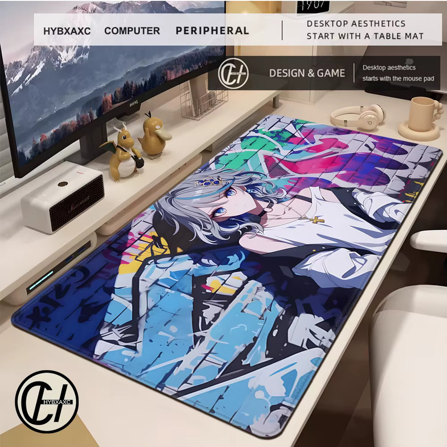 HYBXAXC Anime Mauspad Violet Evergarden aus Gummi in Multicolour für Gamer und Tastatur-PlayPad - Bild 2