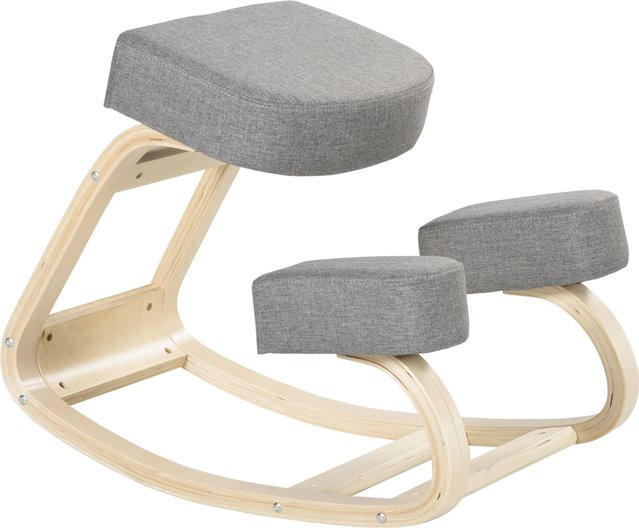 Vinsetto Ergonomischer Kniestuhl in Grau für Home Office und Meditation zur Verbesserung der Körperhaltung - Bild 1