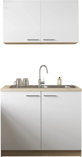 Respekta Küchenmöbel-Set Merle Modern in Weiß, B/H/T: 100 x 200 x 60 cm - Bild 1