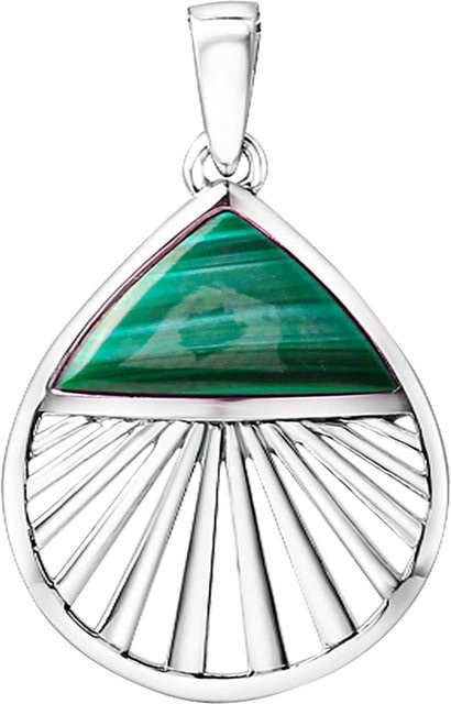 Zeeme Gemstones Anhänger 925 Silber, Malachit, Unisex - Bild 1