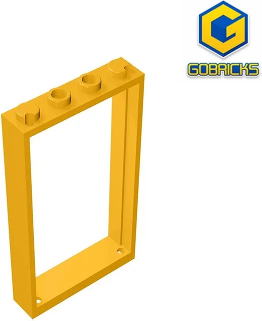 Gobricks GDS-874 Tür, Rahmen, Zubehör, Gelb - Bild 1