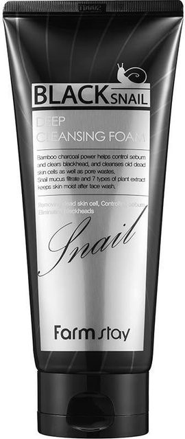 Farmstay Black Snail Reinigungsschaum, 180 ml, mit Schneckenschleim - Bild 1