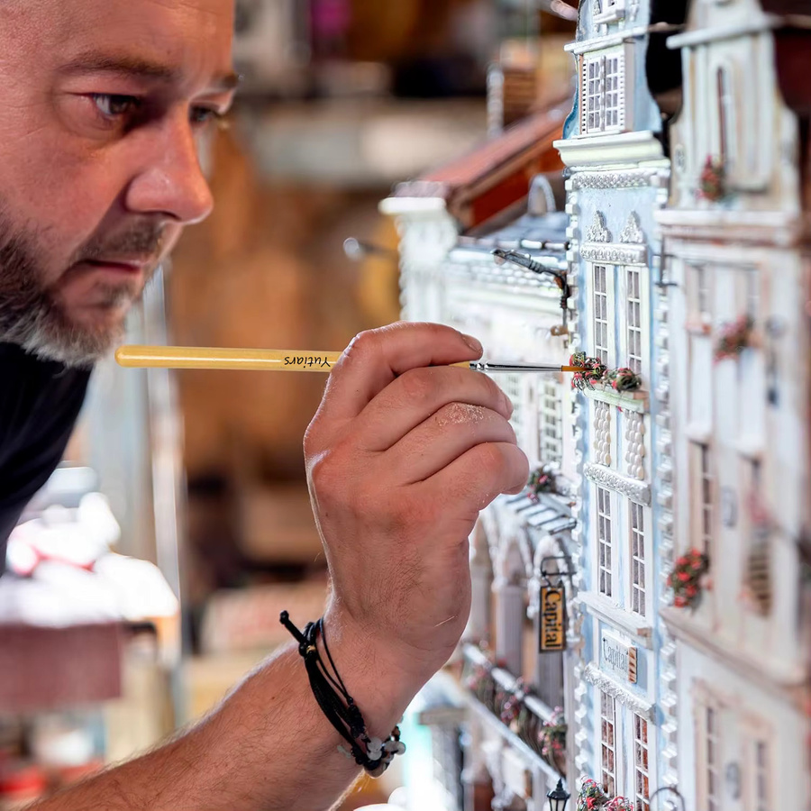 Yutiars Professionelles Mikro-Miniatur-Pinselset in Mehrfarben für Malen nach Zahlen, Maßstabsmodelle und Emaille-Kunst, 3/11/14-teilig - Bild 2