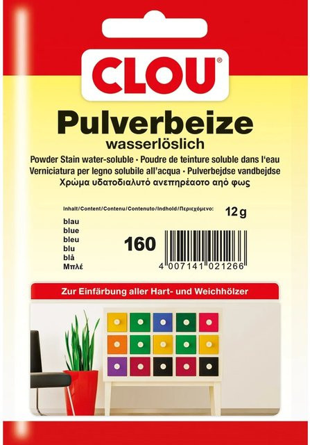 Clou Pulverbeize Blau wasserbasiert 12 g - Bild 1