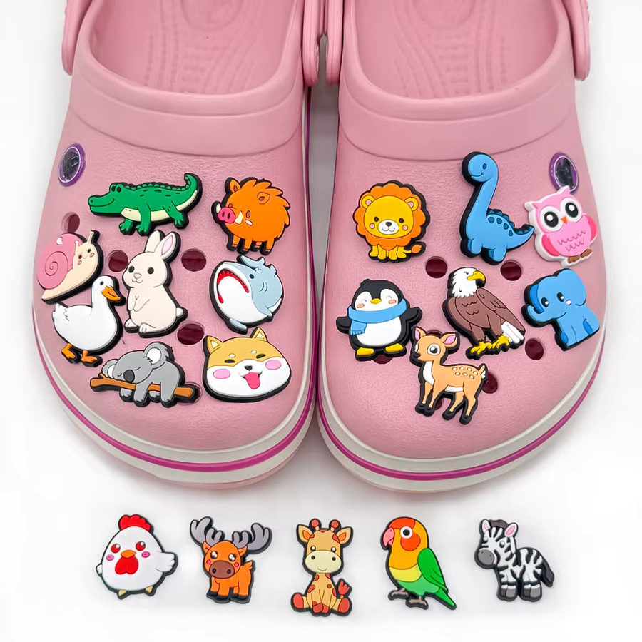 Potdemiel Cartoon-Tier-Serie, PVC, Schuhzubehör, Armbandzubehör - Bild 3