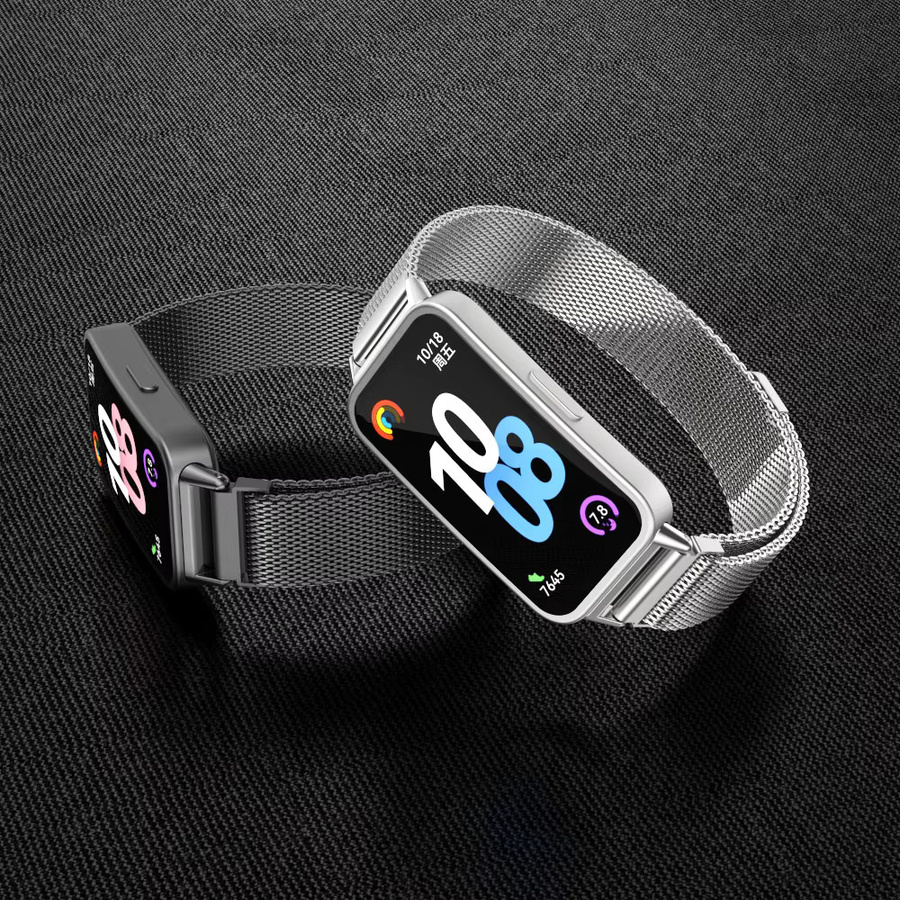 MIJOBS Uhrenarmband Edelstahl, Milanaise, Silber, Unisex - Bild 1