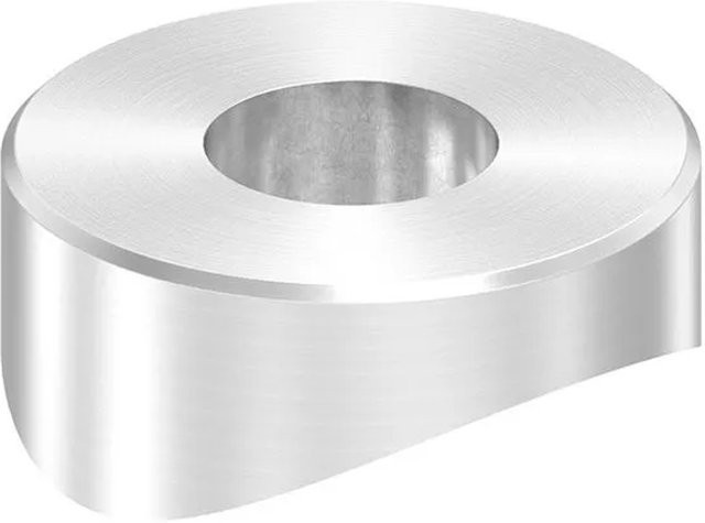 FeNau Ausgleichsstück Ø 25 mm für Rundrohr Ø 33,7 mm aus Edelstahl in Silber gebürstet - Bild 1
