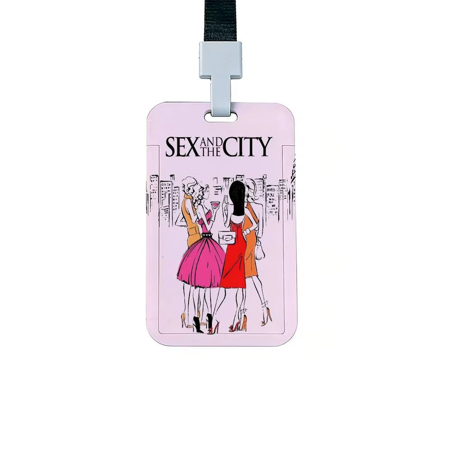 Sex and the C-City Premium Ausweishalter mit Lanyard und Kartenhülle aus Kunststoff für Mitarbeiter und Profis - Bild 5