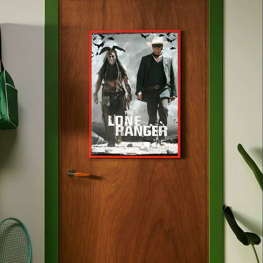 The Lone Ranger Anime-Poster Wandkunst aus weißem Kraftpapier - Bild 3