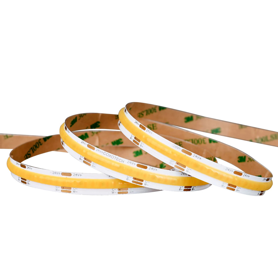 SUNSPURT RGBCCT COB LED-Streifen 50m, DC 24V, 840 LEDs/m, RGBW dimmbar, Multicolor, flexibles FCOB LED-Band für Raumdekoration und Beleuchtung - Bild 2