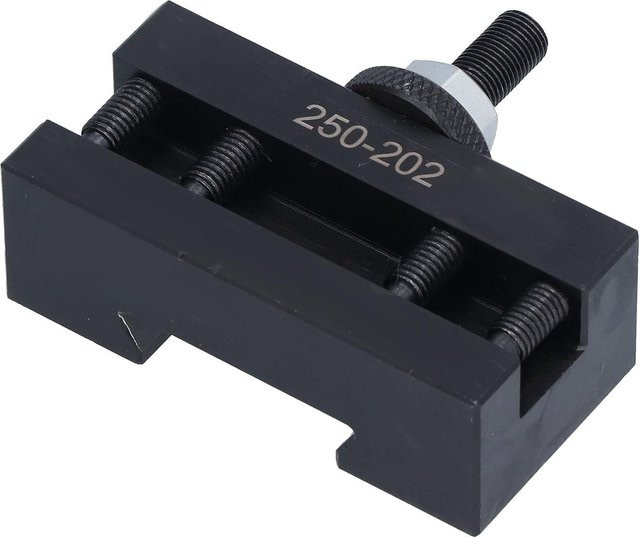 TOMTOP Drehwerkzeughalter BXA 250-202 mit V-förmiger Nut für manuelle CNC-Drehmaschinen, Schwarz - Bild 1