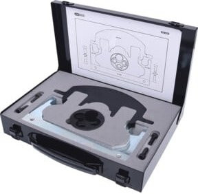 KS Tools Motoreinstell-Werkzeug-Satz für Mercedes, 8-teilig, grau, Aluminium - Bild 1