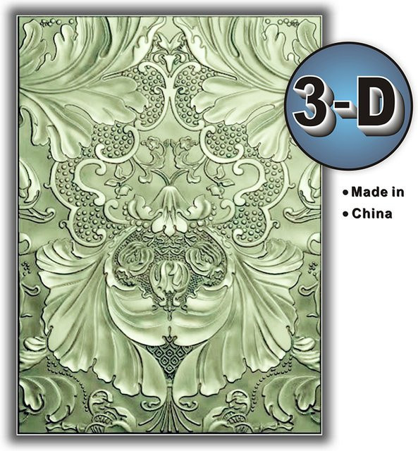 Strukturierter Kunststoff-Ordner mit 3D-Rankenmuster für dein DIY-Sammelalbum - Bild 1