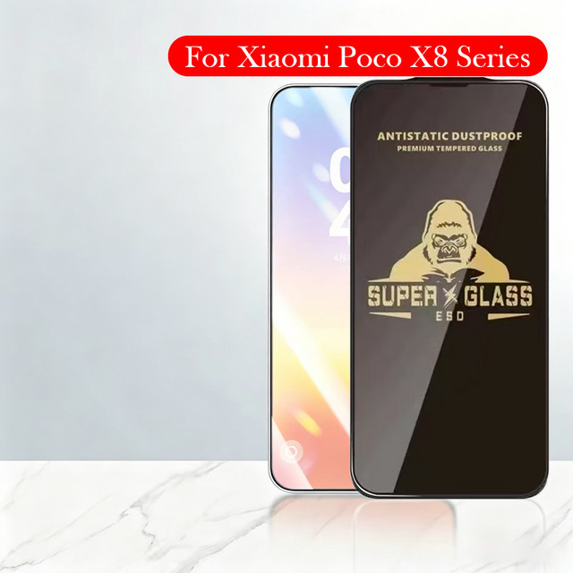 King Kong Gorilla Displayschutzfolie aus gehärtetem Glas für Xiaomi Poco X8 Pro Max, transparent - Bild 1