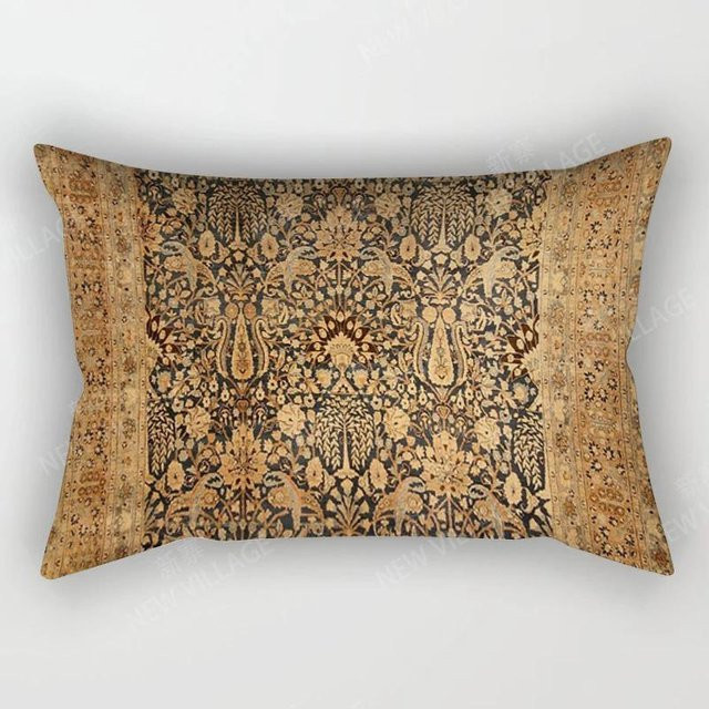 JMG Clothing Kissenbezug im Boho-Stil mit Nordischem Vintage-Herbst-Design, Farbe: Braun, Breite: 50 cm, Höhe: 30 cm - Bild 1