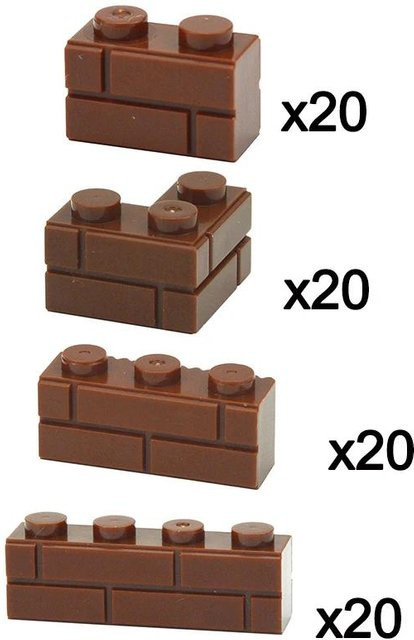 Spielzeugsteine DIY Konstruktionen, 80-teiliges Set, ab 6 Jahren - Bild 1