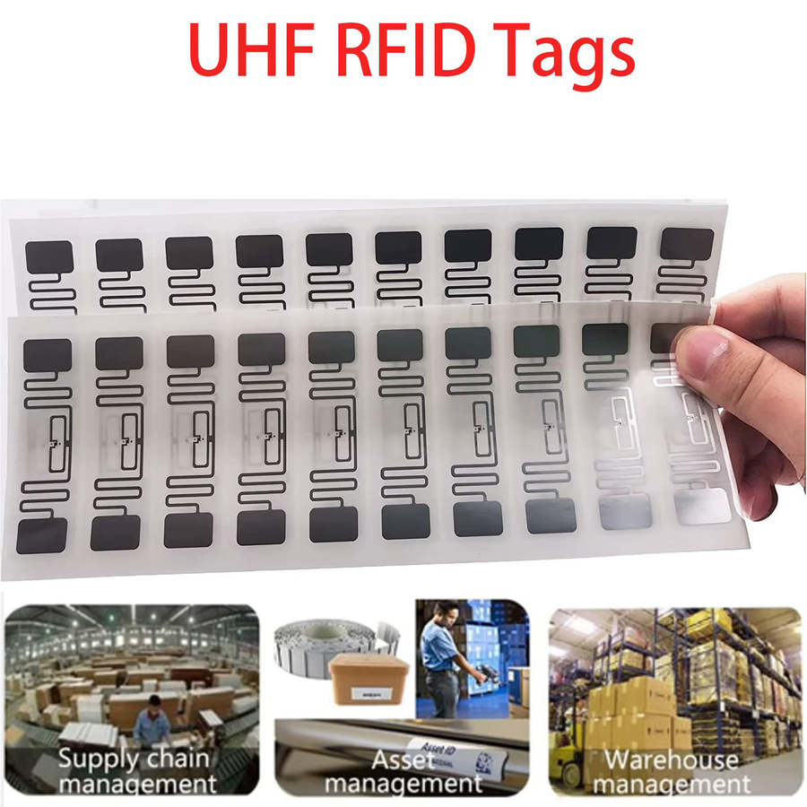 100 Stück 9662 UHF-RFID-Aufkleber in Weiß, RFID-UHF-Tags mit 860–960 MHz für Sport-Timing und Rennfahrzeuge - Bild 4