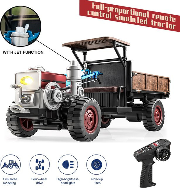 JIKEFUN RC Traktor, 1:14, 4WD Off-road, ferngesteuert - Bild 1