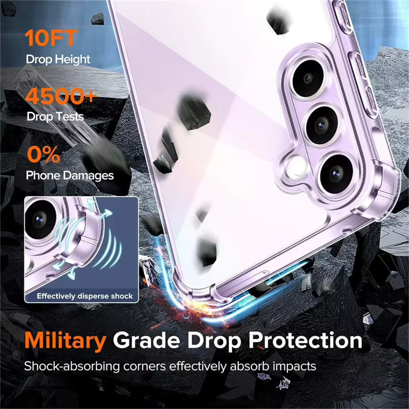 Transparente Handyhülle für Samsung Galaxy S26 S25 S24 S23 S22 Ultra Plus FE A56 A55 A36 A35 A26 A17 A54 A16 A15 A25 Cover - Bild 2