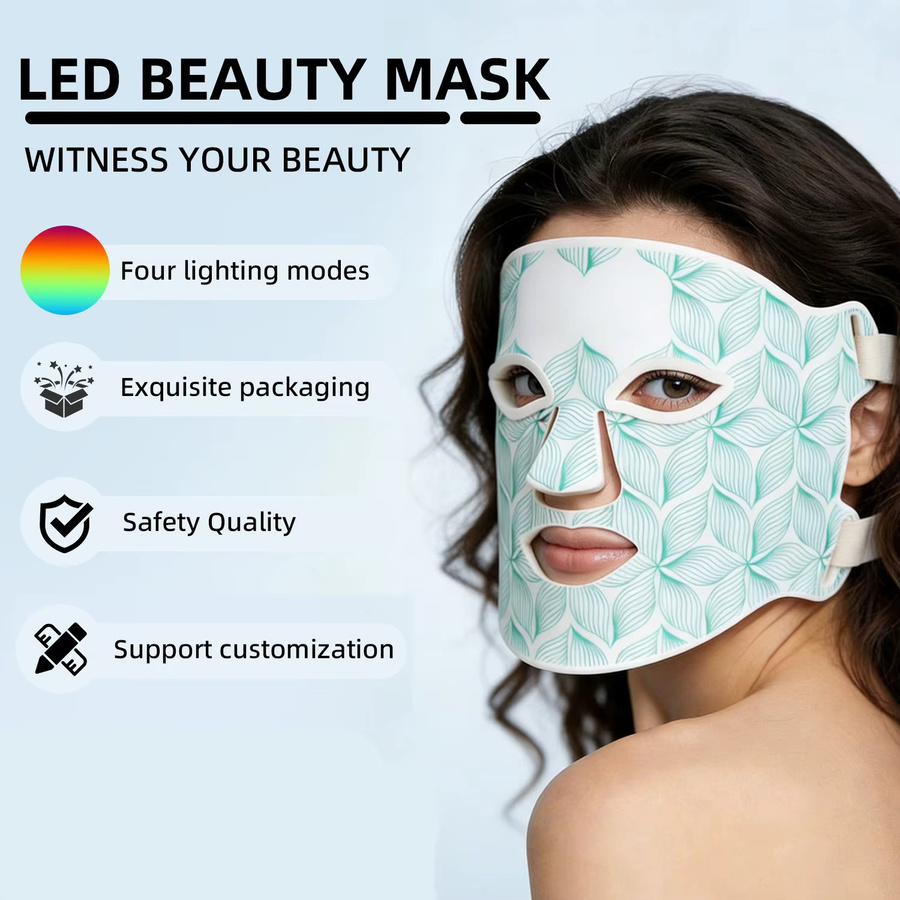 UBilli LED-Gesichtsmaske für Rotlicht-Infrarot-Therapie, Reife Haut - Bild 2