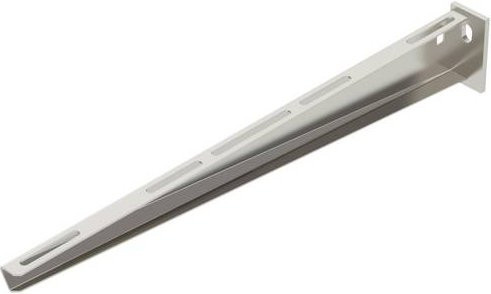 OBO Bettermann Wand- und Stielausleger aus Metall in Silber, L x B x H: 50,0 x 2,0 x 7,5 cm - Bild 1