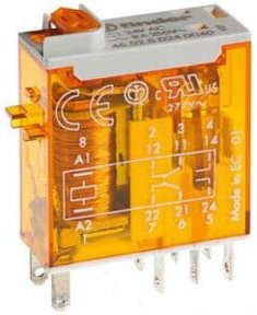 Finder Miniatur-Relais 2W 8A Spsp. 230VAC 46.52.8.230.0040 transparent - Bild 1