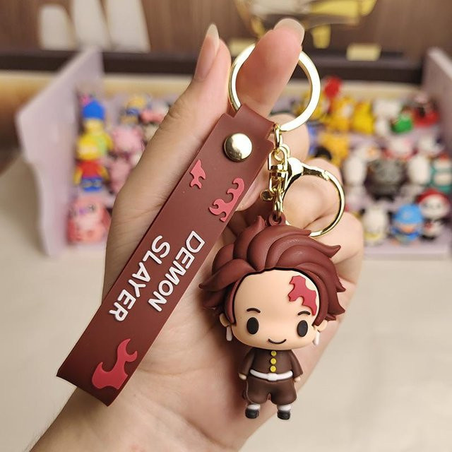 YIRAN Jewelry Schlüsselanhänger, Kamado Tanjirou, Brown, Unisex - Bild 1