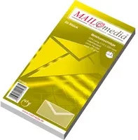 MAILmedia Briefumschläge DIN lang ohne Fenster aus Papier, gummiert, Weiß und Gelb - Bild 1
