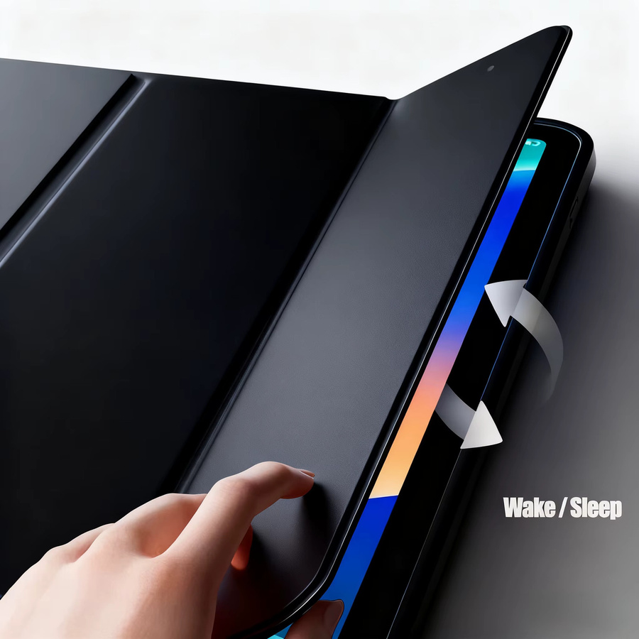 Stoßfeste PU-Tablet-Hülle für Apple iPad in Schwarz oder Grün - Bild 3