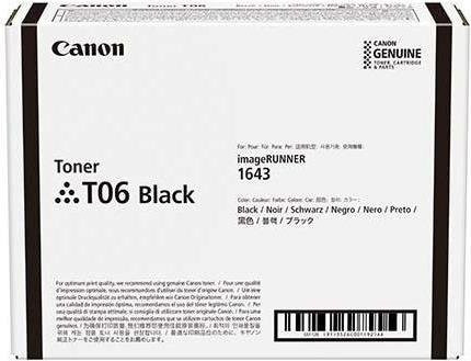 Canon T06 Original Tonerpatrone Schwarz für Laserprinter 1643if und 1643p - Bild 1