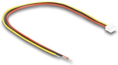 Delock Seriell Anschlusskabel 1x Stecker zu 1x offene Kabelenden, Länge: 0,1 m, Schwarz, Rot, Gelb - Bild 1