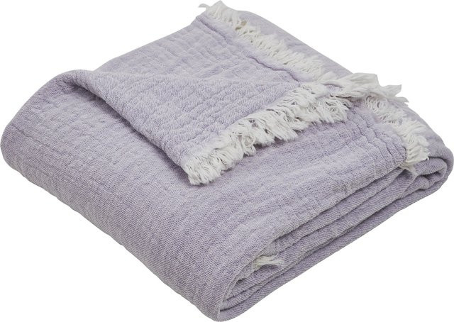 DONE Wohndecke Luma Muslin Sommerdecke für Erwachsene in Lila - Bild 1