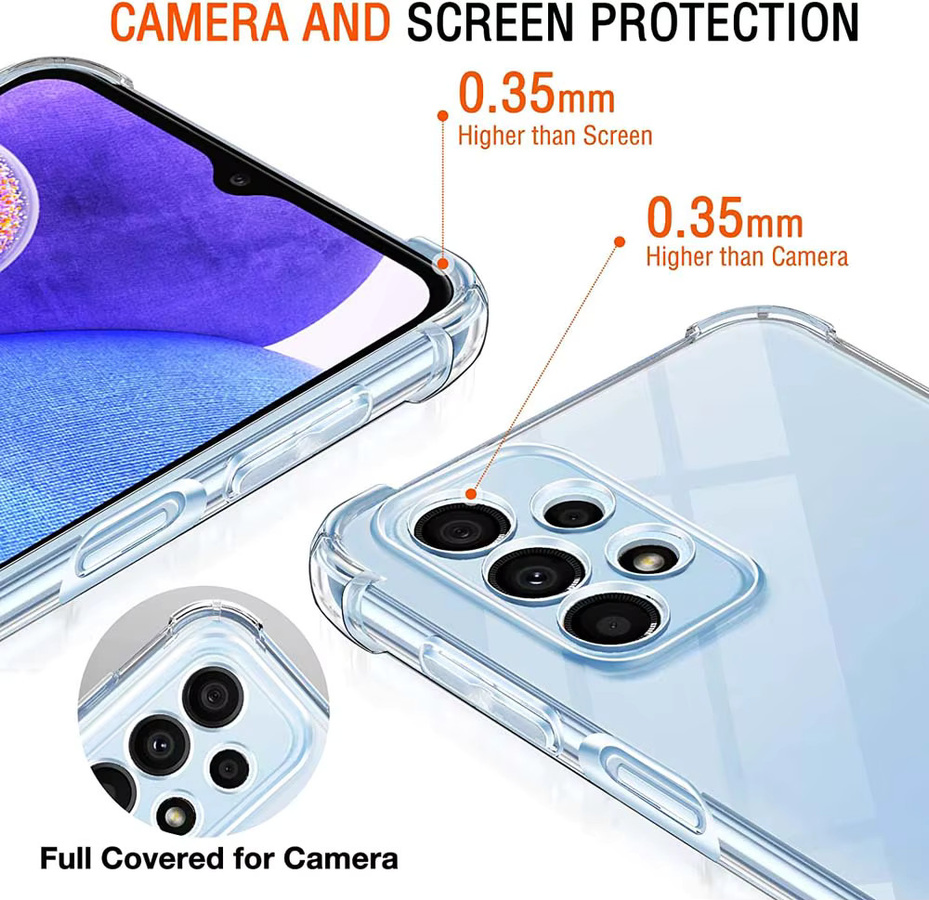 Stoßfeste transparente Schutzhülle für Samsung Galaxy S24 Ultra 5G, A54, A34, A14 und weitere Modelle - Bild 2