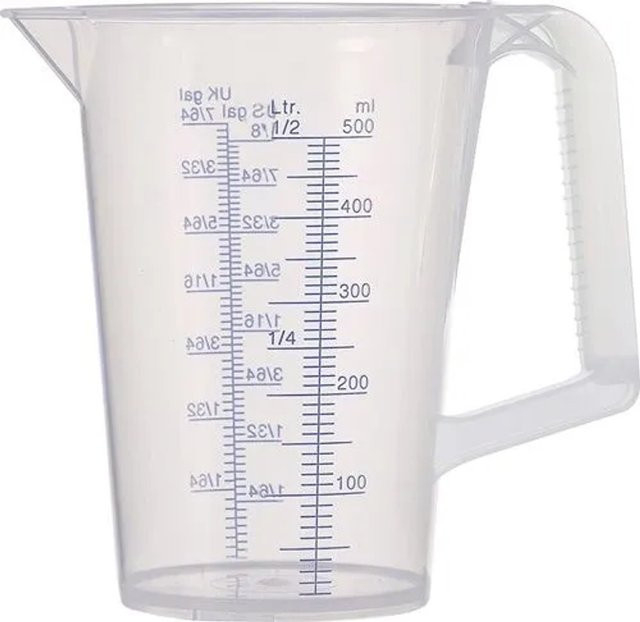 Pressol Messbecher Blau mit bedruckter Skala 0,5 l aus Kunststoff - Bild 1