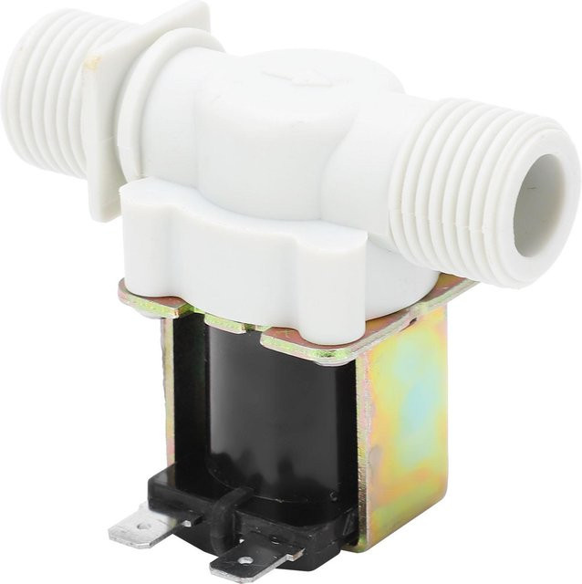 Magnetventil Painter G1 2 Gewinde, normalerweise geschlossen, Messing und Nylon, DC24V, Weiß - Bild 1