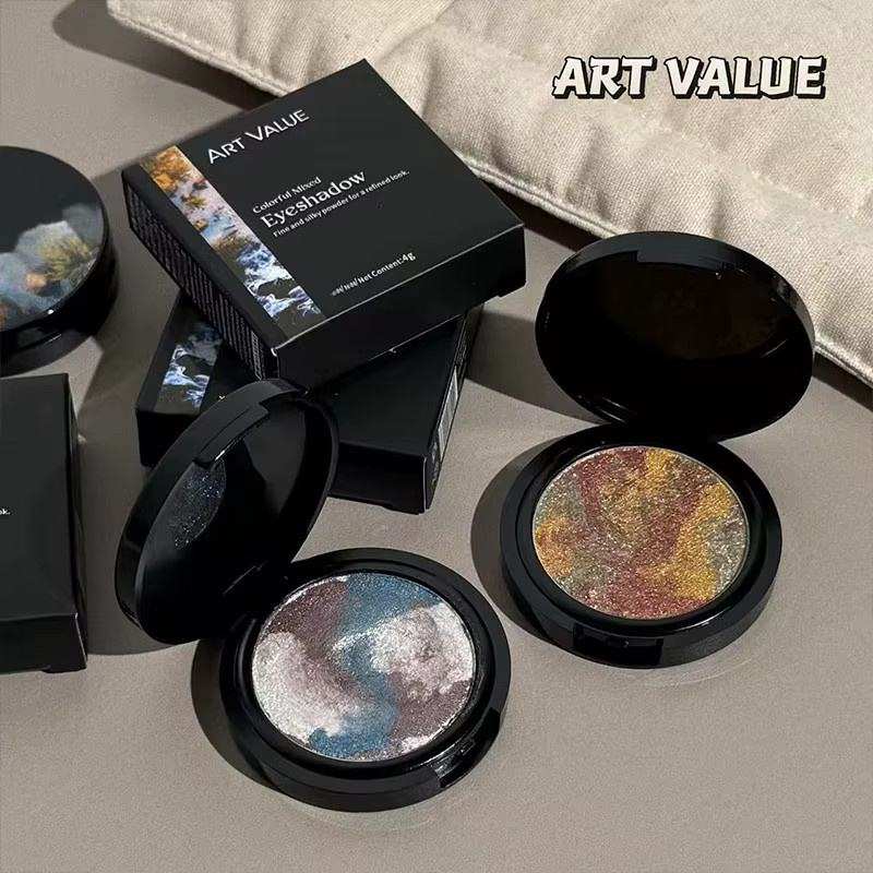 ART VALUE Lidschatten-Palette, perlmuttartig, glitzernd - Bild 5