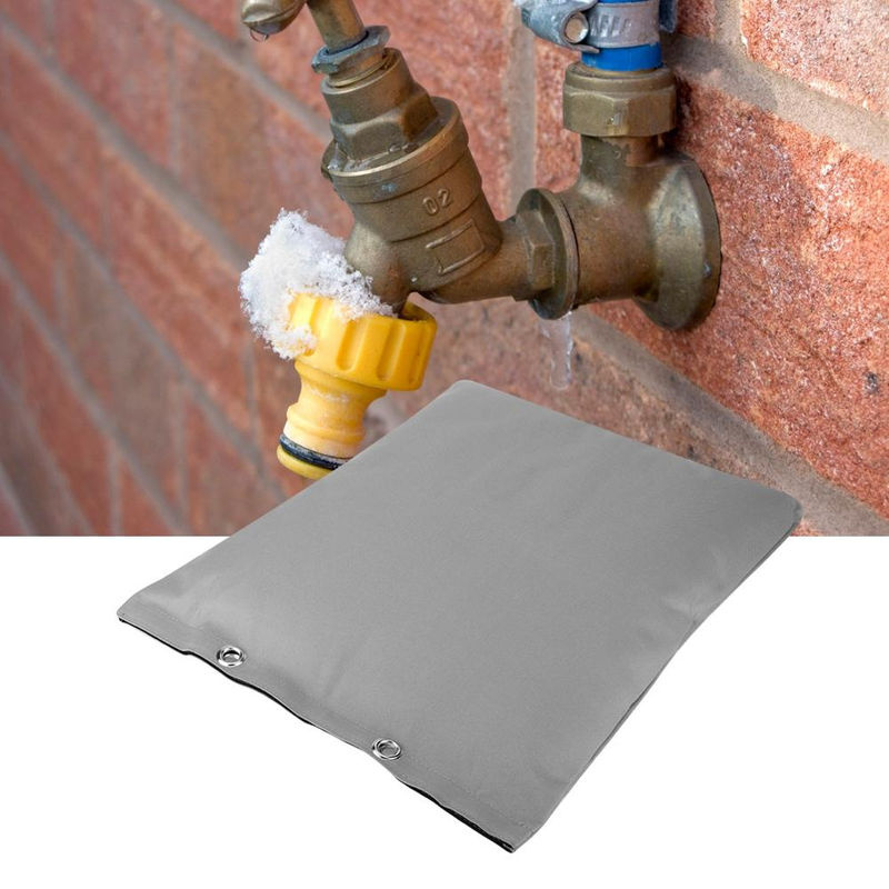 OutsideWorld Outdoor Winter Rohrschutz Frostschutz Abdeckung für Wasserhähne in Grau aus PVC - Bild 2