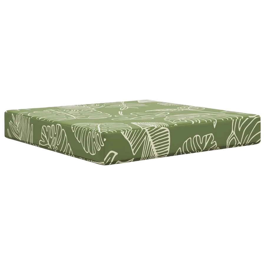 vidaXL Sofakissen für Draußen mit Blattdesign in Grün, B/T/H: 60 x 60 x 8 cm - Bild 2