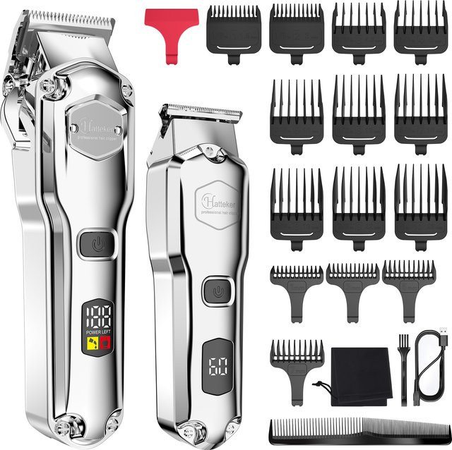 HATTEKER Haarschneider Set, Silber, Herren - Bild 1