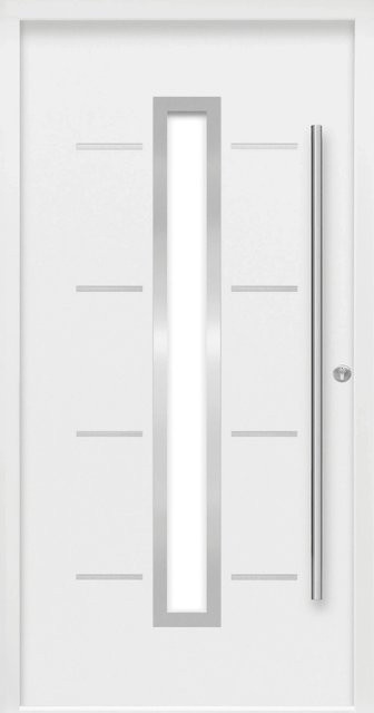 Haustür Thermospace Milano Prime in Weiß mit Glaseinsatz und Rechtsanschlag, B: 100 cm, H: 210 cm - Bild 1