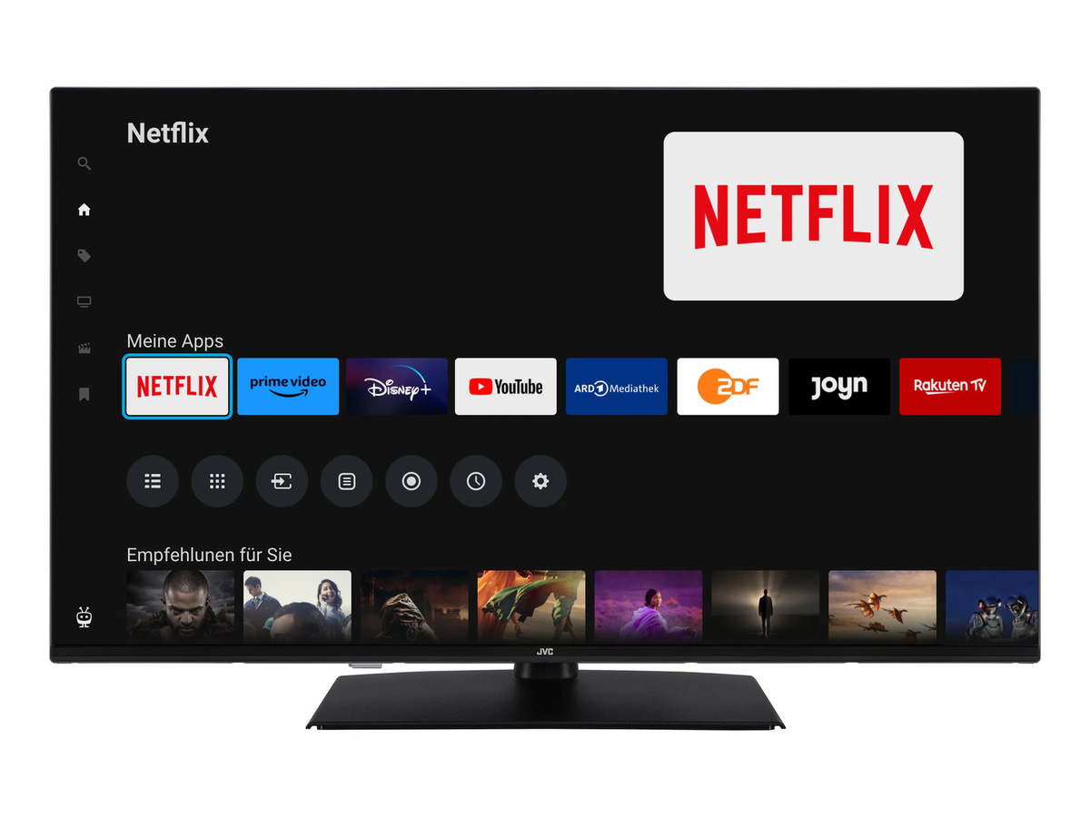 JVC QLED Smart TV LT-VUQ3455 4K UHD TiVo Fernseher, 43 Zoll, Schwarz - Bild 2