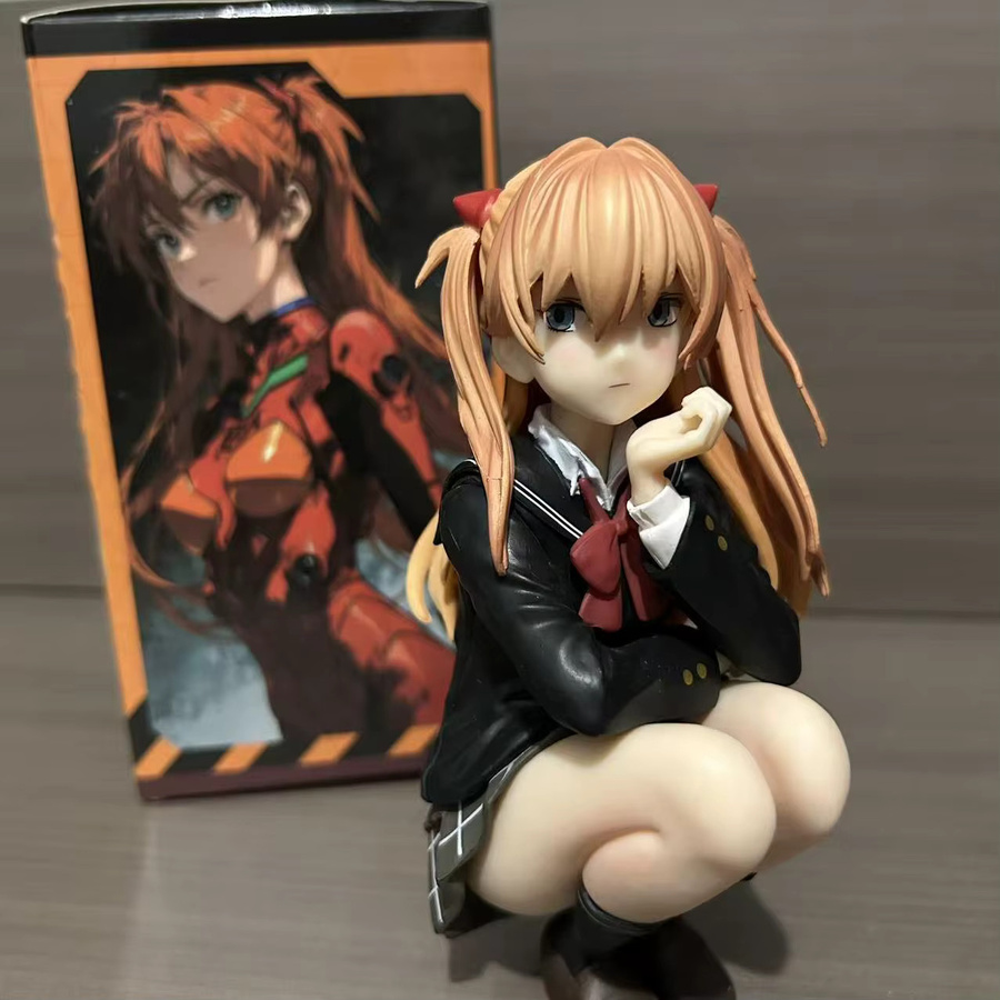 Bandai EVA Asuka Langley Soryu College-Style Figur, PVC-Modell, 15cm - Bild 2