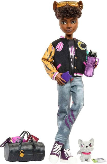 Mattel Monster High Clawd Wolf Puppe mit Haustier Rockseena Werwolf-Figur - Bild 1