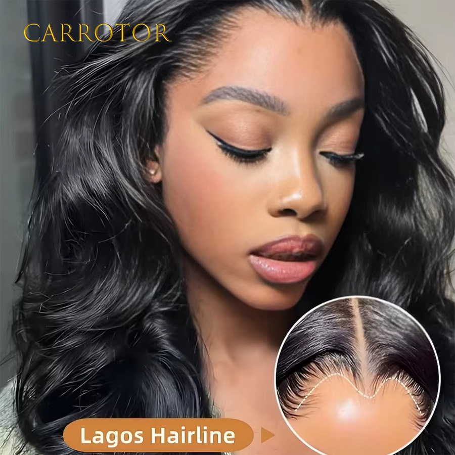 Lagos Hairline Echthaarperücke, Lockige Tiefwellen, Damen - Bild 2