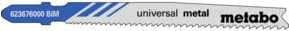 Metabo 5er Set Stichsägeblätter Universal Metal BiM progressiv 74 mm in Blau - Bild 1