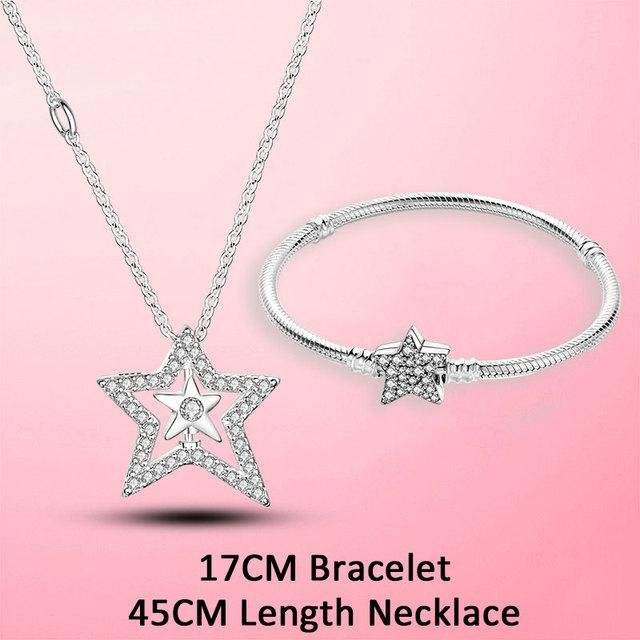 Schmuckset 925 Silber, Zirkonia, Damen - Bild 1
